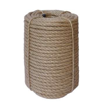 Ilikeec 8Mm Jute Rope 164 Feet Braided Heavy Duty Twine Natural Thick Jute Twine Rope For Cat Scratch Post Craft Diy Artwork