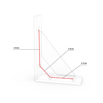 Sogal Small Shelf Bracket With 4 Mounting Ways Wall Mounted Shelf Bracket White Shelf Brackets 3 Inch X 4 Inch 4Pack