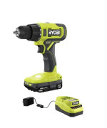 Ryobi One 18V Cordless 12 In Drilldriver Kit With 1 15 Ah Battery And Charger