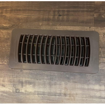 Rocky Mountain Goods 4 X 10 Plastic Vent Register Brown Heavy Duty Plastic Louvered Design Easy Flow Adjust Lever