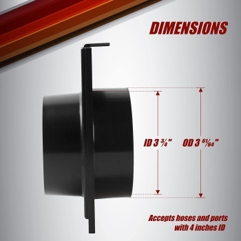 2Pack 4Inch Blast Gate For Dust Collection Systems And Vacuum Fittings With Easy To Use And Efficient Sliding Gate Works