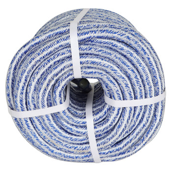 Tinvhy 34 Inch X 100 Feet Double Braid Polyester Rope 20000Lbs Breaking Strength Strong Pulling Rope For Tree Work Camping Swin