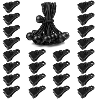 Large Tarp Clips Heavy Duty Lock Grip 48 Pack Tarp Clamps Heavy Duty Camping Awnings Caravan Canopies Car Swimming Pool Boat Co