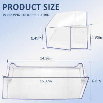 W11239961 Door Shelf Bin Replacement Compatible For W11239961 Whirlpool Refrigerator Shelf Replacementw11239961 Door Shelf Whir