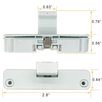 W10240513 Washer Lid Latch Lock Strike Replacement Part Compatible With Whirlpool Kenmore Amana Maytag Roper Sears Load Was