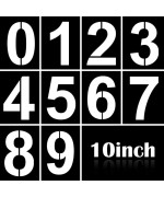 10 Inch Large Number Stencils Kit 09 Address Number Stencil Set Reusable Plastic Number Painting Templates Stencils For Address