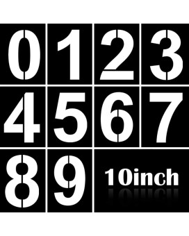 10 Inch Large Number Stencils Kit 09 Address Number Stencil Set Reusable Plastic Number Painting Templates Stencils For Address