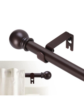 Gxoackj Curtain Rods For Windows 48 To 8493 Inch 58 Inch Decorative Curtain Rod Set Brown Splicing Heavy Duty Metal Curtain Ro