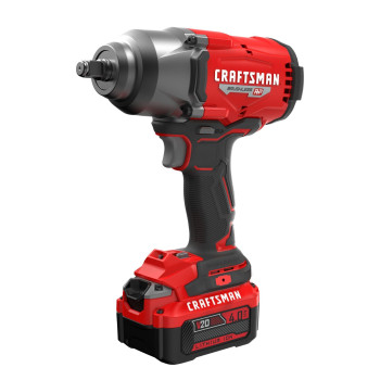 Craftsman V20 Rp Impact Wrench Cordless Brushless High Torque 12 Inch 4Ah Battery And Charger Included Cmcf940M1