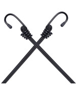 Canking Bungee Cords With Hooks Black 20 Inch 2 Pcs