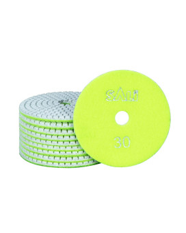 Sali 10 Pack Diamond Polishing Pads 4 Inch Wetdry Granite Stone Polish Pad Kit For Drill Grinder Polisher Polishing Pad For C