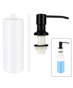 1 Pcs Soap Dispenser For Kitchen Sink Stainless Steel Built In Soap Dispenser Countertop Pump Head With 17Oz Large Liquid Bottle