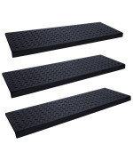 Spurtar Rubber Stair Treads 30 X 10 3Pcs Outdoor Rubber Stair Treads Nonslip 30 Inch Rubber Stair Treads For Wooden Steps