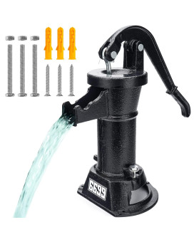 6699 Durable Cast Iron Pitcher Pump Antique Manual Hand Shake Suction Well Pump Water Transfer Pump 25Ft Maximum Lift Easy Insta