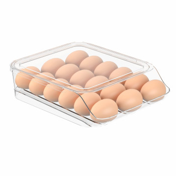 See Spring Egg Holder For Refrigerator 18 Egg Container For Refrigerator Egg Fresh Storage Box For Fridge Egg Storage Tray Or