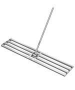 Vivosun 48 Lawn Leveling Rake 48 X 10 X 78 Heavyduty Stainless Steel Lawn Leveler With 7Ft Adjuatble Long Handle For H