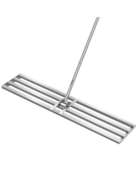 Vivosun 48 Lawn Leveling Rake 48 X 10 X 78 Heavyduty Stainless Steel Lawn Leveler With 7Ft Adjuatble Long Handle For H