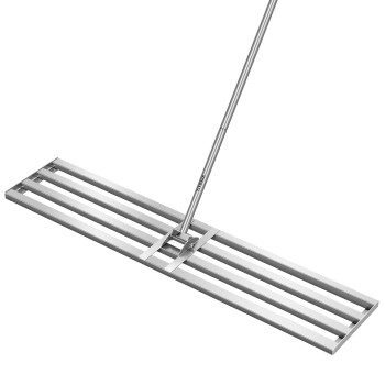 Vivosun 48 Lawn Leveling Rake 48 X 10 X 78 Heavyduty Stainless Steel Lawn Leveler With 7Ft Adjuatble Long Handle For H