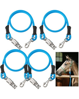 4 Pack Bungee Cross Ties Set Horse Trailer Tie Straps Bulk Bungee Cords With Snaps For Horse Trailer Accessories 36 Inch Long