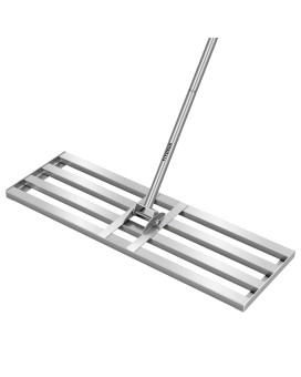 Vivosun 30 Lawn Leveling Rake 30 X 10 X 78 Heavyduty Stainless Steel Lawn Leveler With 7Ft Adjuatble Long Handle For H