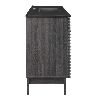 Modway Render 48 Single Bathroom Vanity In Charcoal Black