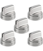 Pandeels Wb03X24818 Stainless Steel Knobs Compatible With Ge Stove Knob Replacements Gas Range Burner Control Knob Replace 436