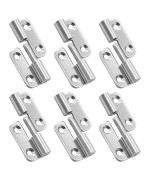 Bonsicoky 6 Pcs Stainless Steel Right Liftoff Hinges 15 Inch Detachable Slip Joint Small Flag Hinges With Screws