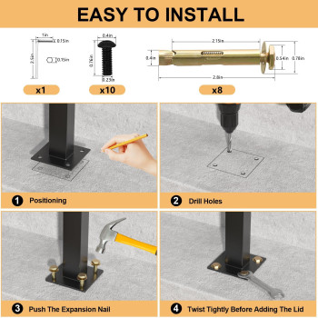 Aatrixkit Handrails For Outdoor Steps Stair Railing 2 Steps Wrought Iron Stair Handrail With Installation Kit Porch Railing F