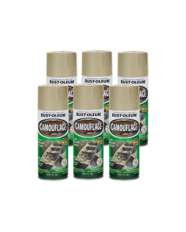 Rustoleum 2636536Pk Specialty Camouflage Spray Paint 12 Oz Sand 6 Pack