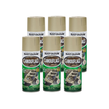 Rustoleum 2636536Pk Specialty Camouflage Spray Paint 12 Oz Sand 6 Pack