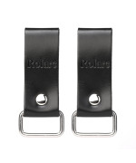 Rolarc Tape Measure Holder Leather Belt Clip Drill Impact Tool Holster Heavy Duty Multitool2Piece Set Black