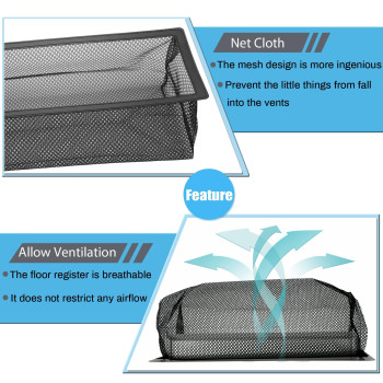 Floor Register Cover Trap Floor Air Vent Cover Screen For Home Air Vent Filters 6Pieces4X12 Inch