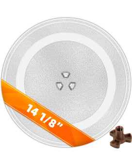 Microwave Glass Plate 14 18 Inch Exact Replacement For Microwave Turntable Part Numbers W10531726 W11358813 And W11402532