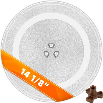 Microwave Glass Plate 14 18 Inch Exact Replacement For Microwave Turntable Part Numbers W10531726 W11358813 And W11402532