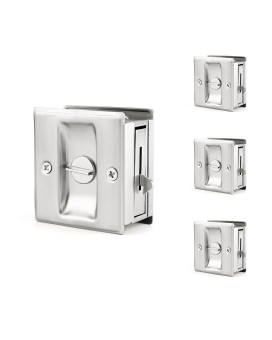 Homotek 4 Pack Privacy Pocket Door Lock Hardware With Pull Pocket Bifold Door Hardware Replace Old Or Damaged Sliding Door L