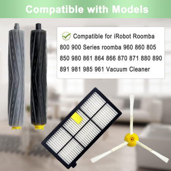 9 Pack Replacement Parts Compatible For Irobot Roomba 800 900 Series 960 860 805 850 980 861 864 866 870 871 880 890 891 981 985