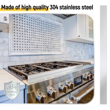 2 Pcs Stainless Steel Trim Strips 304 Brushed Stainless Steel Trim Metal Finishing Sheet Metal Gap Strip Filler Trim For Kitchen