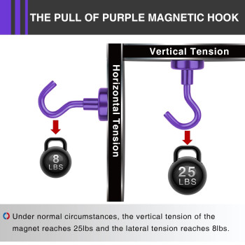 Lovimag Magnetic Hooks 25Lbs Magnetic Hooks For Cruise Cabin Hooks Magnets For Hanging Fridge Classroom Refrigerator Ceilin
