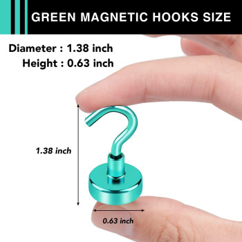 Lovimag Magnetic Hooks 25Lbs Magnets With Hooks For Cruise Magnetic Hooks For Hanging Fridge Classroom Refrigerator Ceiling