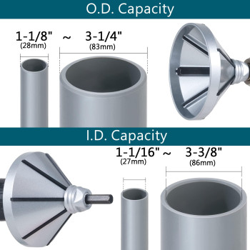 Orxplus Tools 2 In 1 Innerouter Reamer Pipe And Tubing Chamfer Tool For Od 118 To 314 Id 1116To 338