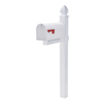 Architectural Mailboxes Wp000Wam Whitley Post No Size White