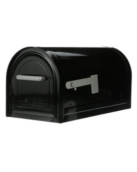 Architectural Mailboxes Reliant Galvanized Steel Locking Post Mount Mailbox Compatibility Code C Mb981Bam Black Large Capa