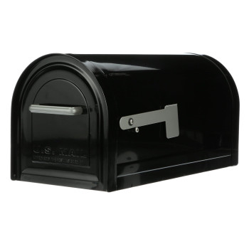 Architectural Mailboxes Reliant Galvanized Steel Locking Post Mount Mailbox Compatibility Code C Mb981Bam Black Large Capa