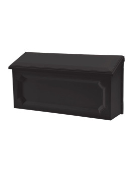 Architectural Mailboxes Windsor Plastic Wall Mount Mailbox Wmh00Bam Black Small Capacity