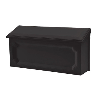 Architectural Mailboxes Windsor Plastic Wall Mount Mailbox Wmh00Bam Black Small Capacity