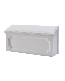 Architectural Mailboxes Windsor Plastic Wall Mount Mailbox Wmh00Wam White Small Capacity