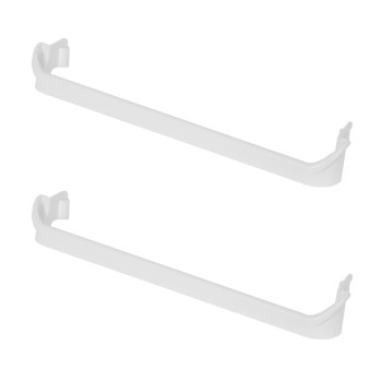 Ecotric 2 X 240534901 Refrigerator Door Shelf Rack Bar Rail Retainer Compatible With Kenmore Frigidaire Refrigerators Replacemen