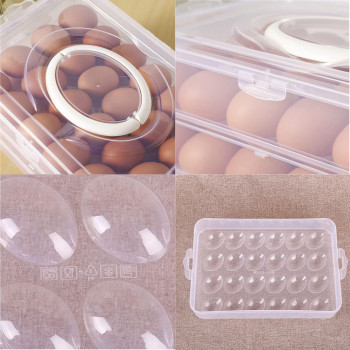 Anyumocz 72 Eggs Holder 3Layer Deviled Egg Tray With Lid Egg Containers For Deviled Egg Egg Carrier Box Dispenser Container Wit