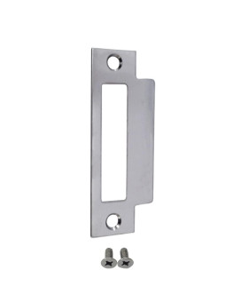 Qcaa Stainless Steel Extended Replacement Lock Strike 478 For Deadbolt 1 Pack Made In Taiwan