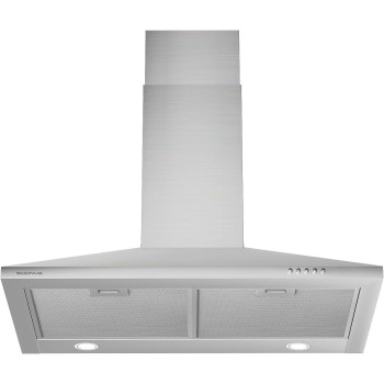 Soonye 450 Cfm 30 Inch Range Hood Stainless Steel Wall Mount Vent Hood Convertible To Ductlessducted With Led Lights 3 Speed